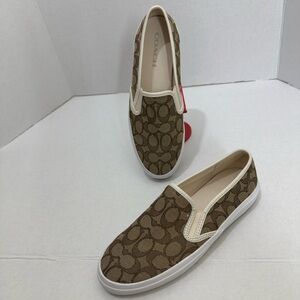 Coach Chrissy Signature Slip-On Sneakers Women’s 9.5 Athletic Fashion Shoes